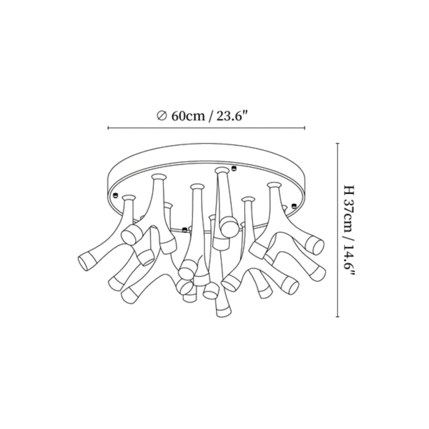 Tentazo Plafondlamp
