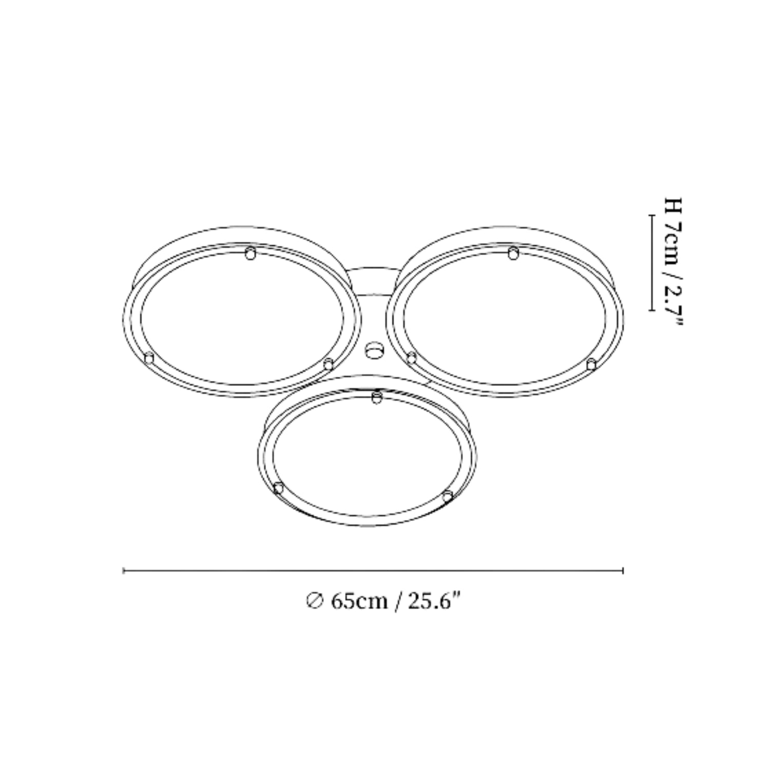 Cloa Gouden Ringdesign Plafondlamp