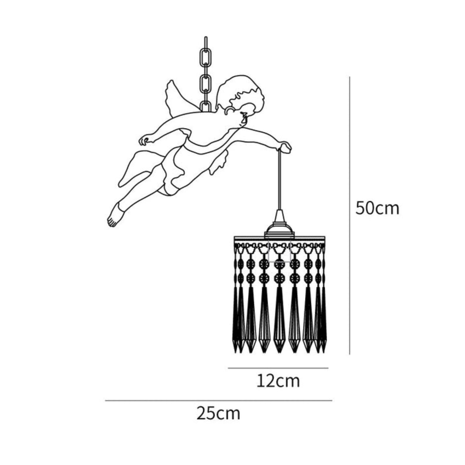 Zwevende Engel Hanglamp