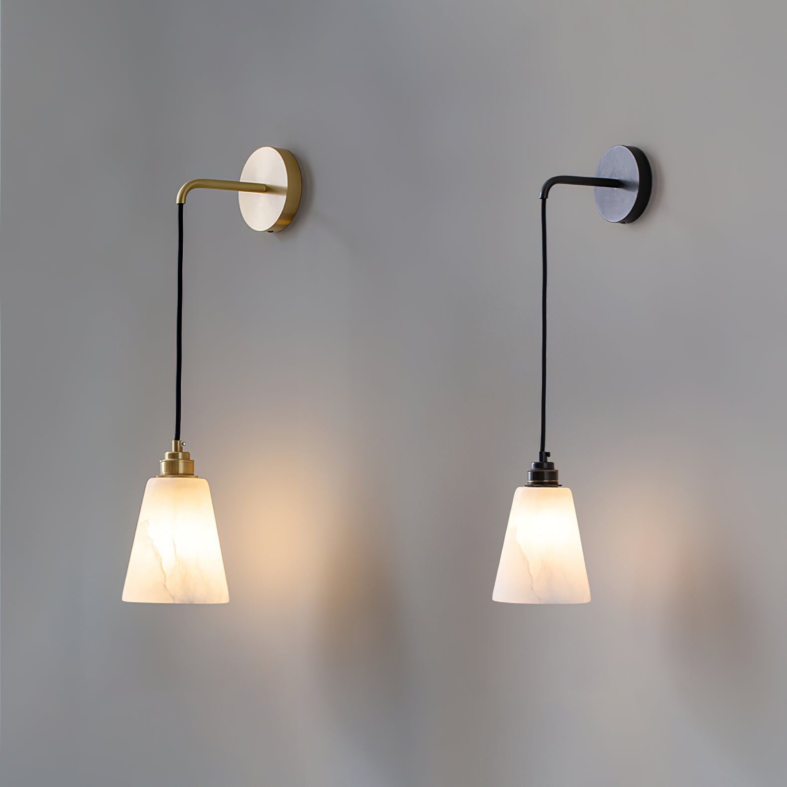 Cublen Hangende Albasten Wandlamp