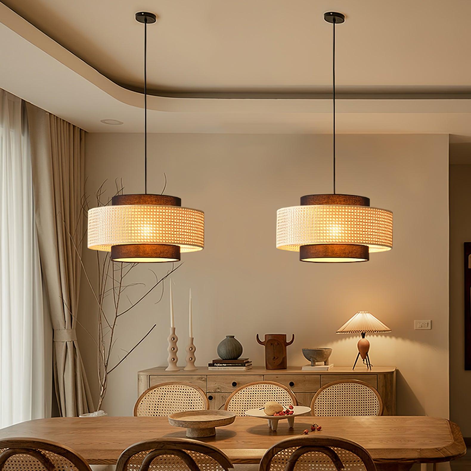 Delurso Japandi Stijl Hanglamp