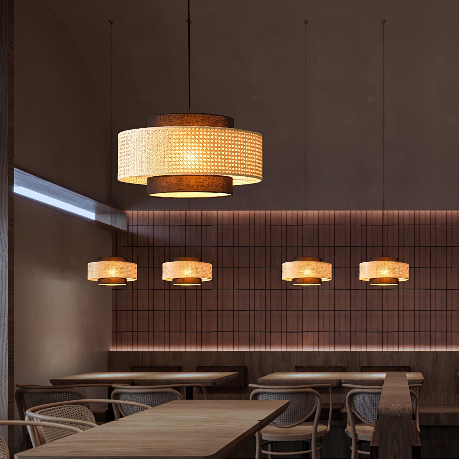 Delurso Japandi Stijl Hanglamp