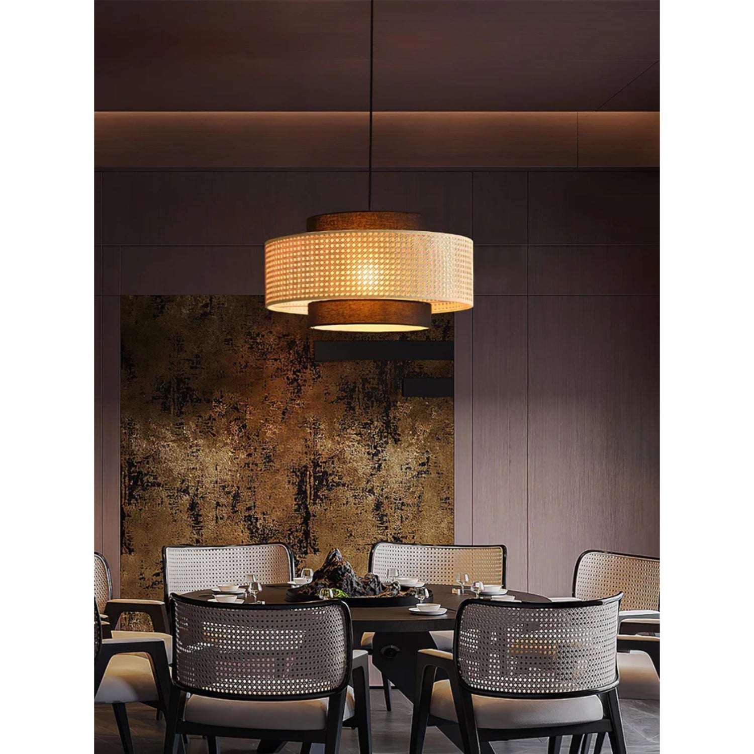 Delurso Japandi Stijl Hanglamp