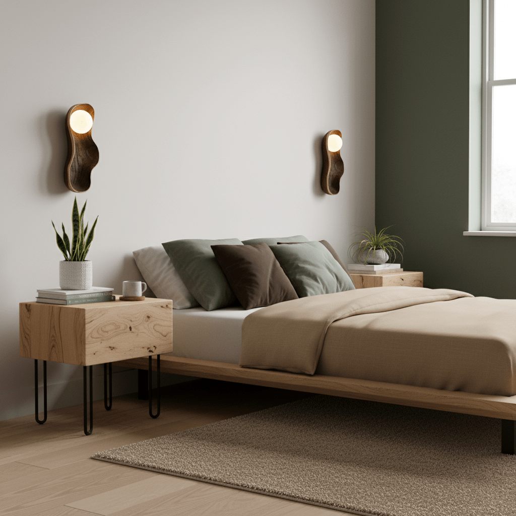 Hescio Houten Wandlamp