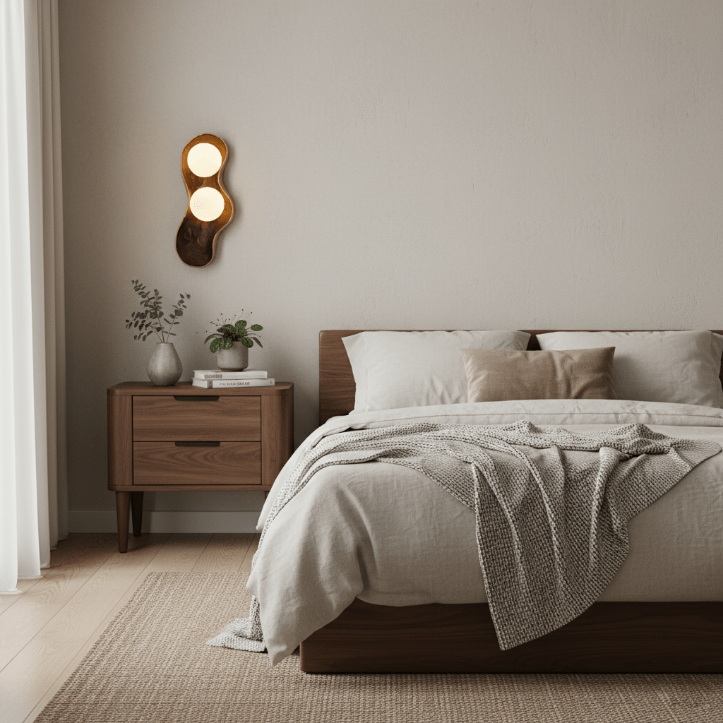Hescio Houten Wandlamp