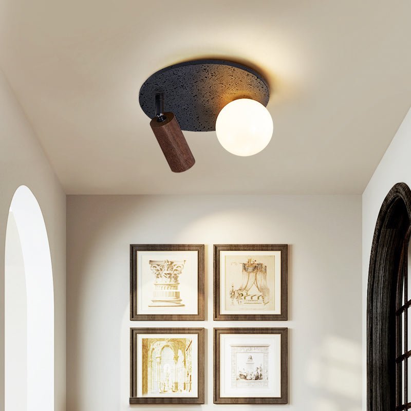 Loaze Travertijnen Planfondlamp