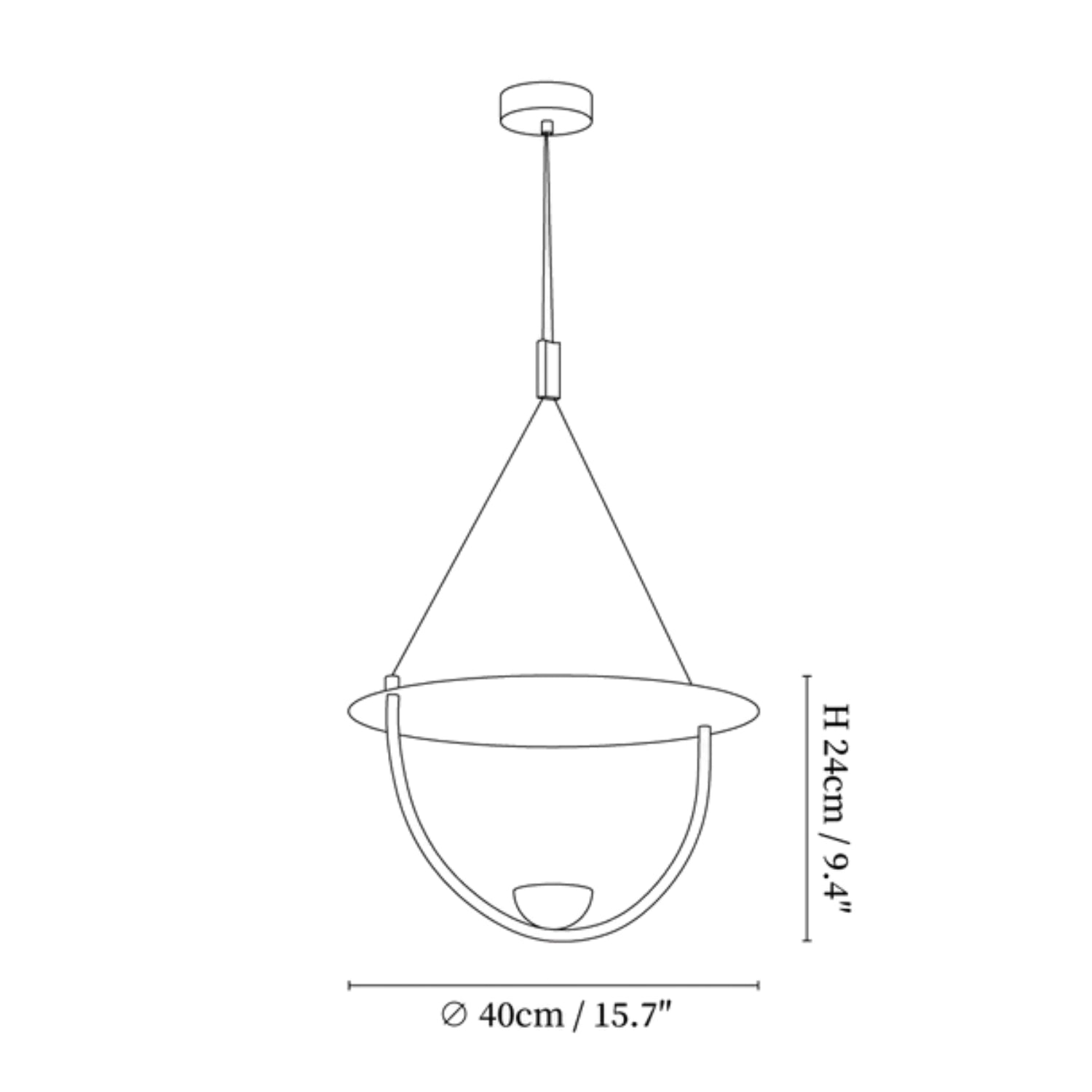 Meliza Disc Hanglamp