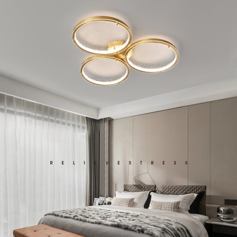 Cloa Gouden Ringdesign Plafondlamp