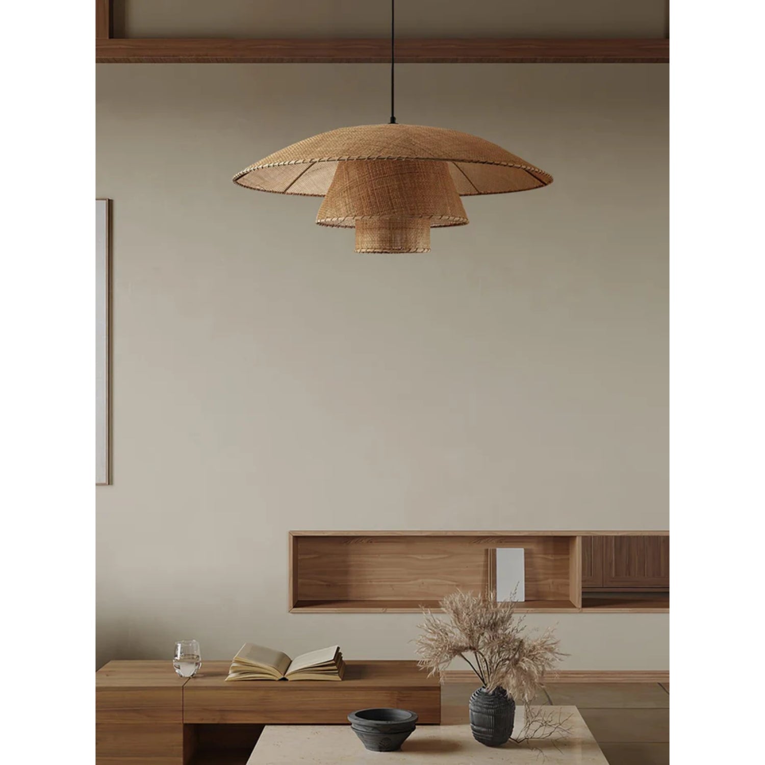 Hataze Japandi Stijl Hanglamp