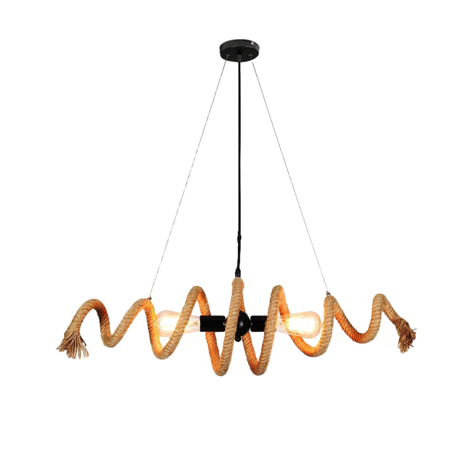 Cirkelvorm Henneptouw Hanglamp