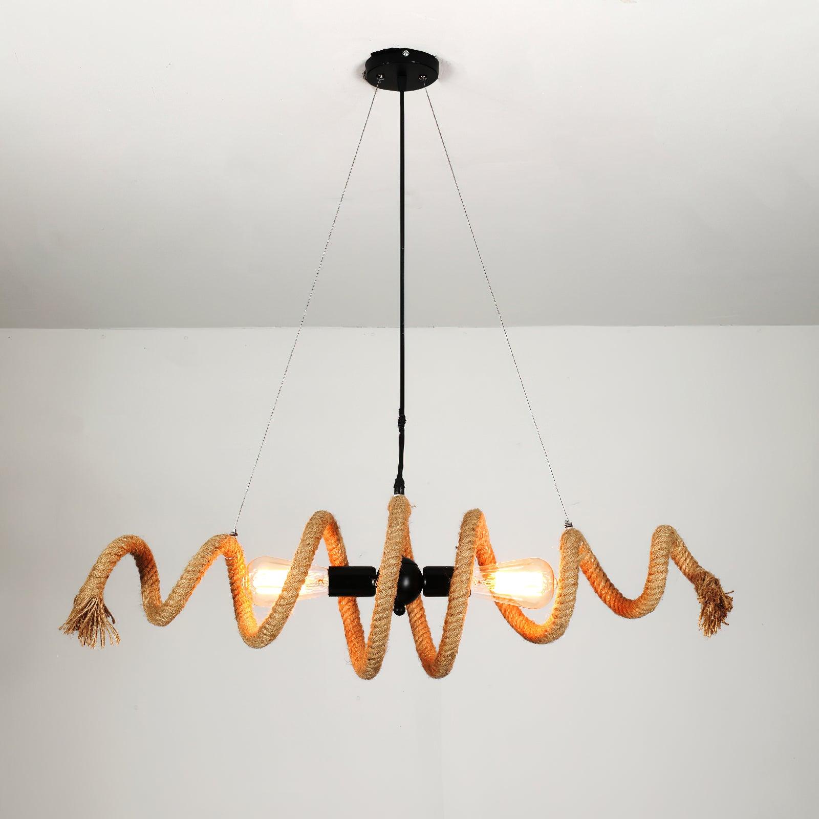 Cirkelvorm Henneptouw Hanglamp
