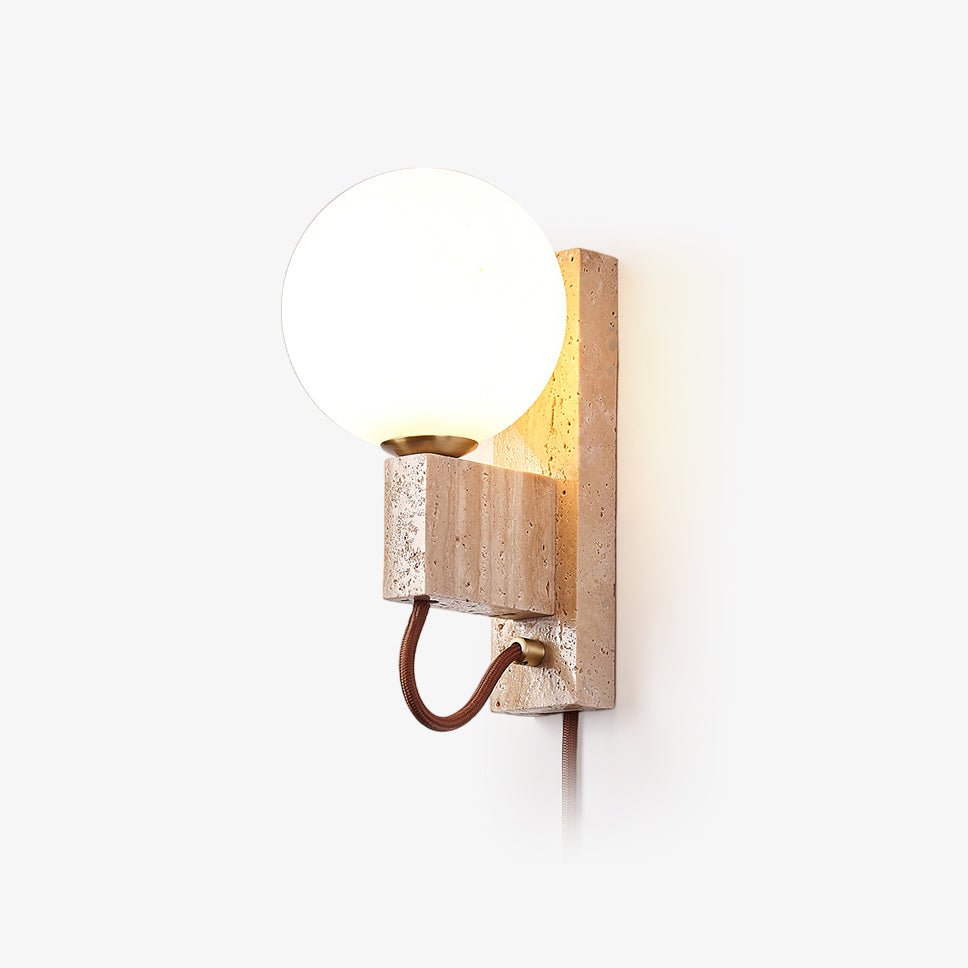 Telisno Travertijnen Wandlamp