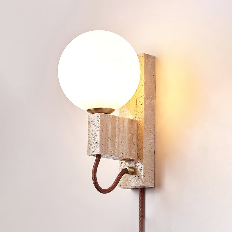 Telisno Travertijnen Wandlamp