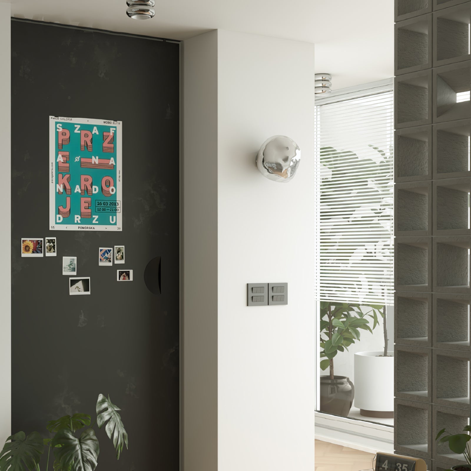 Syrlion Orb Wandlamp Met Stekker