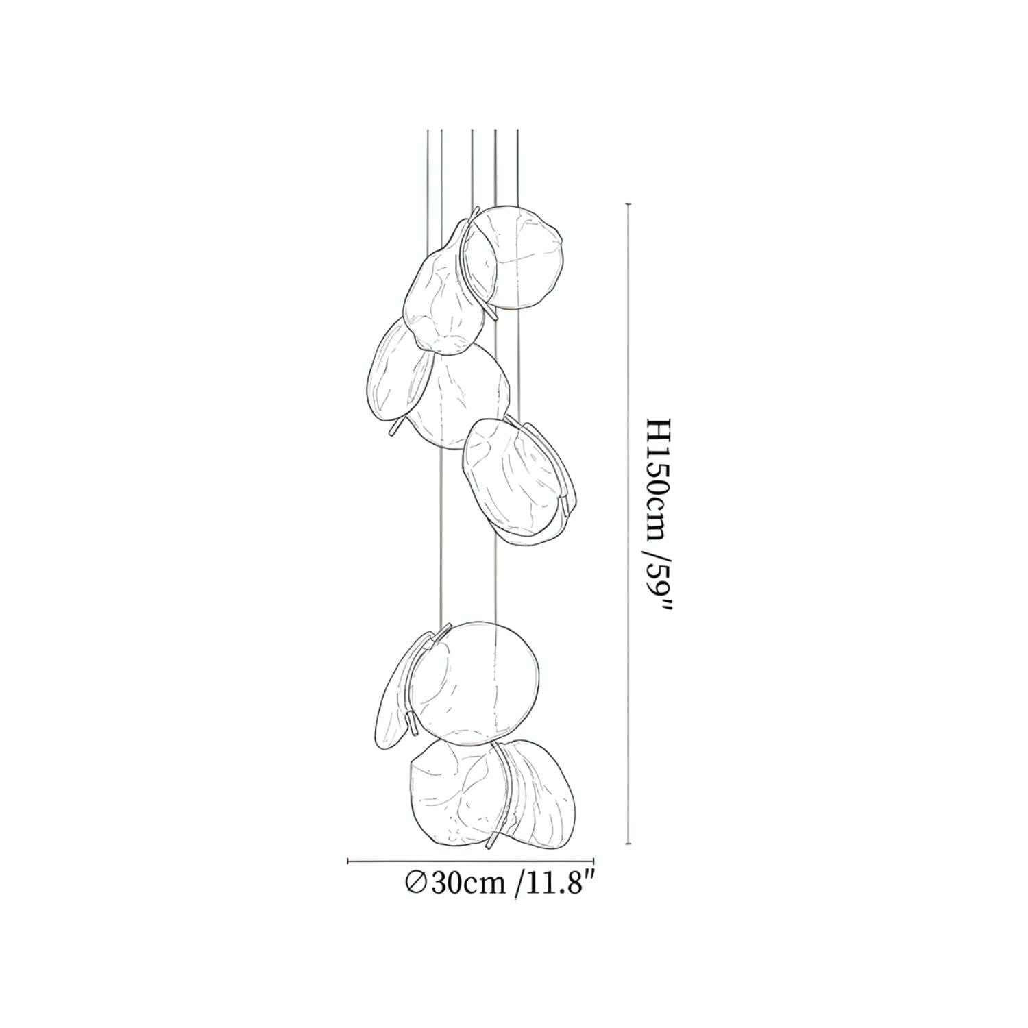 Duplet Glazen Hanglamp