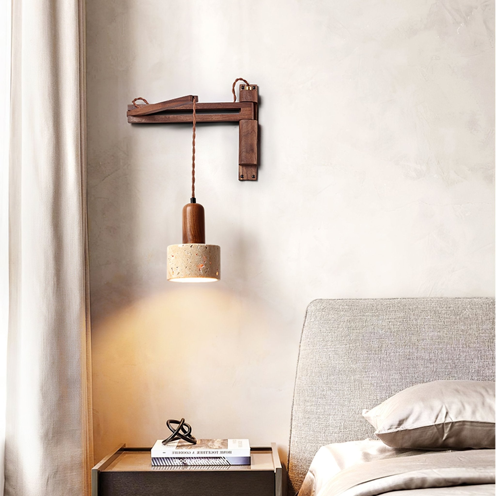Melinoge Travertijn Wandlamp