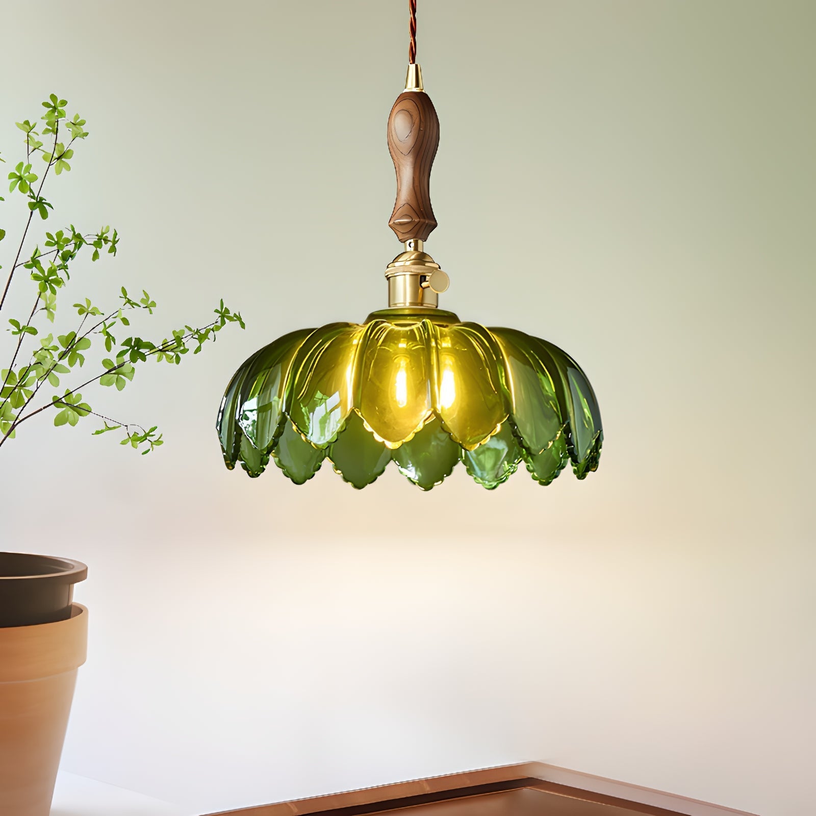 Fandero Flower Houtdesign Hanglamp