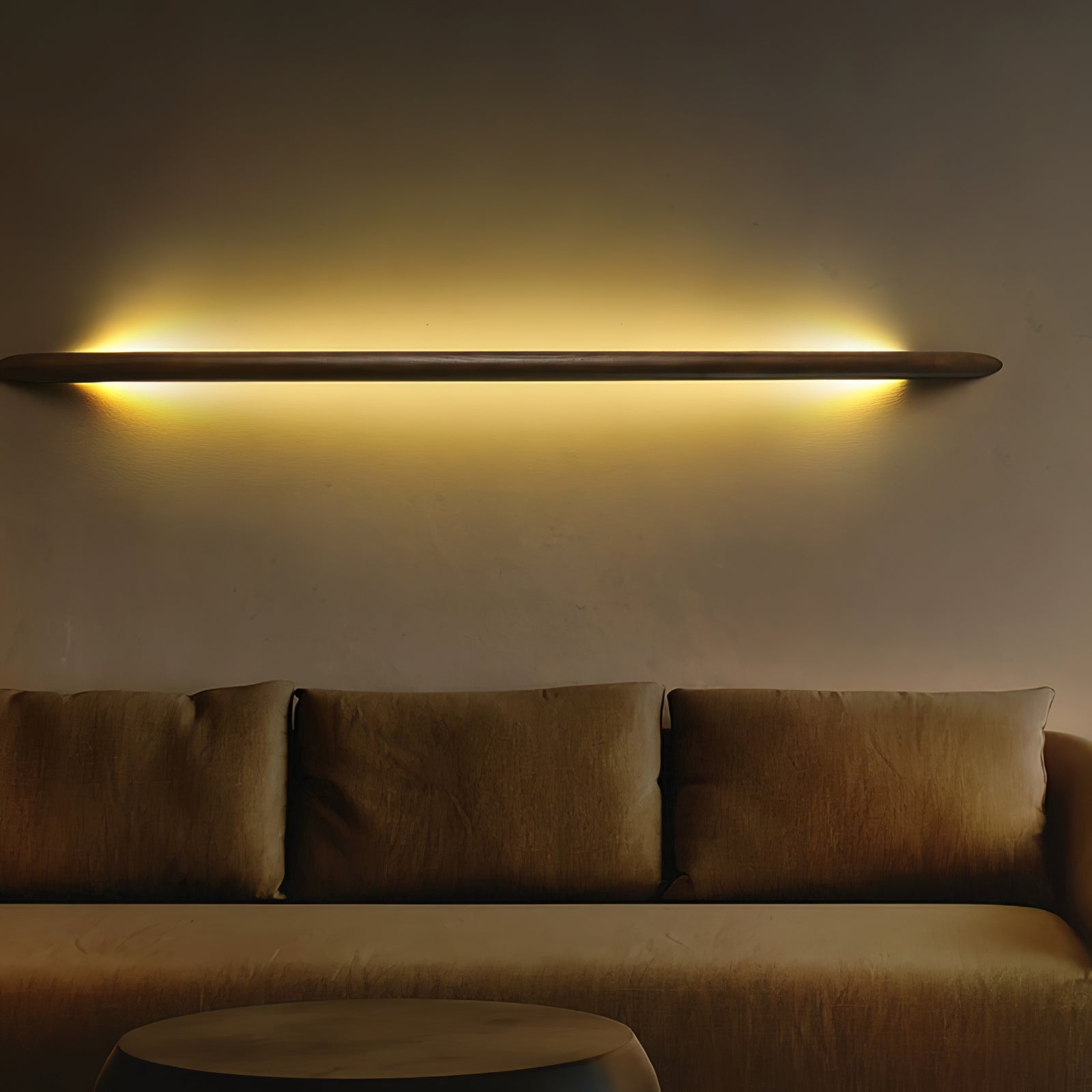 Lonema Gebogen Houten Wandlamp