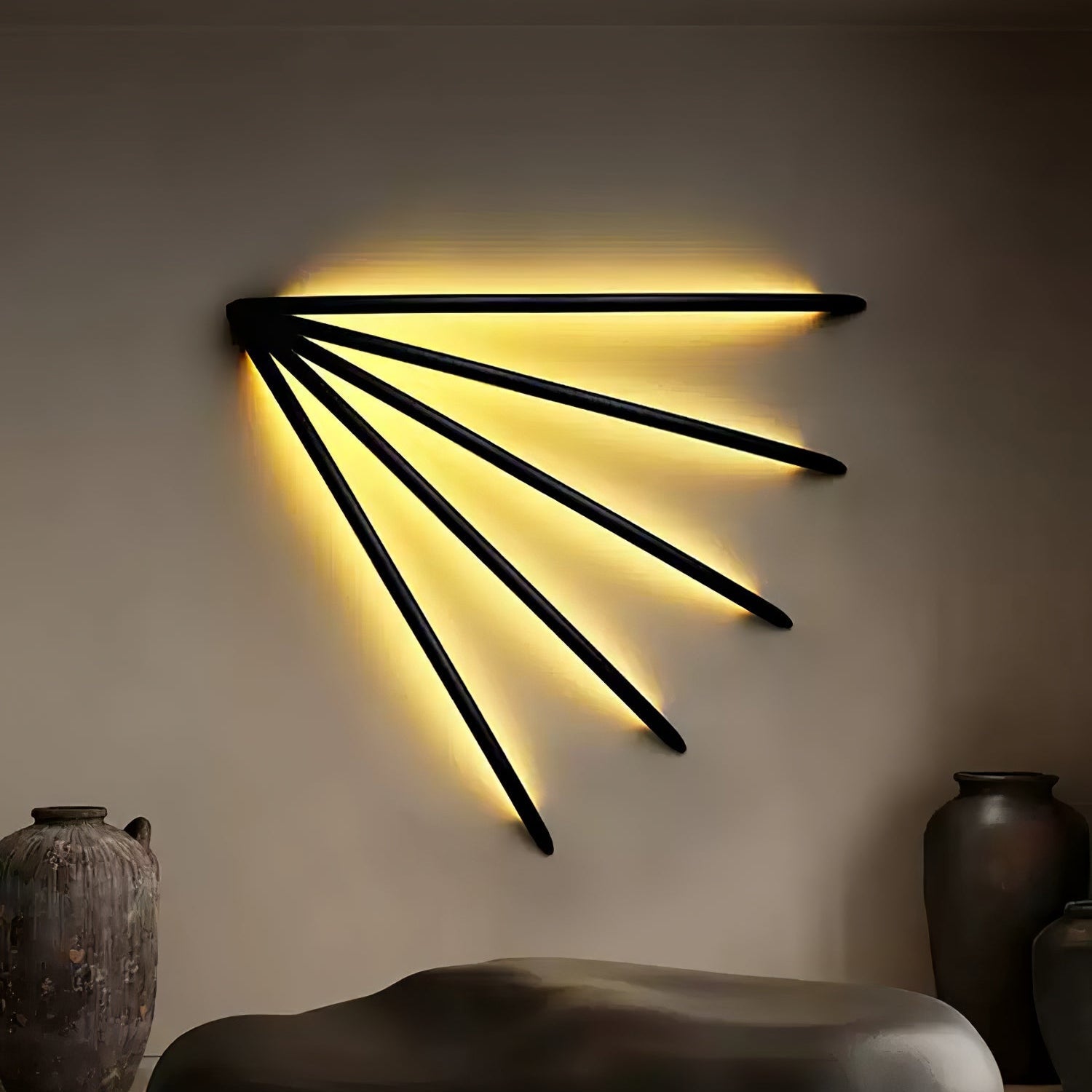 Lonema Gebogen Houten Wandlamp