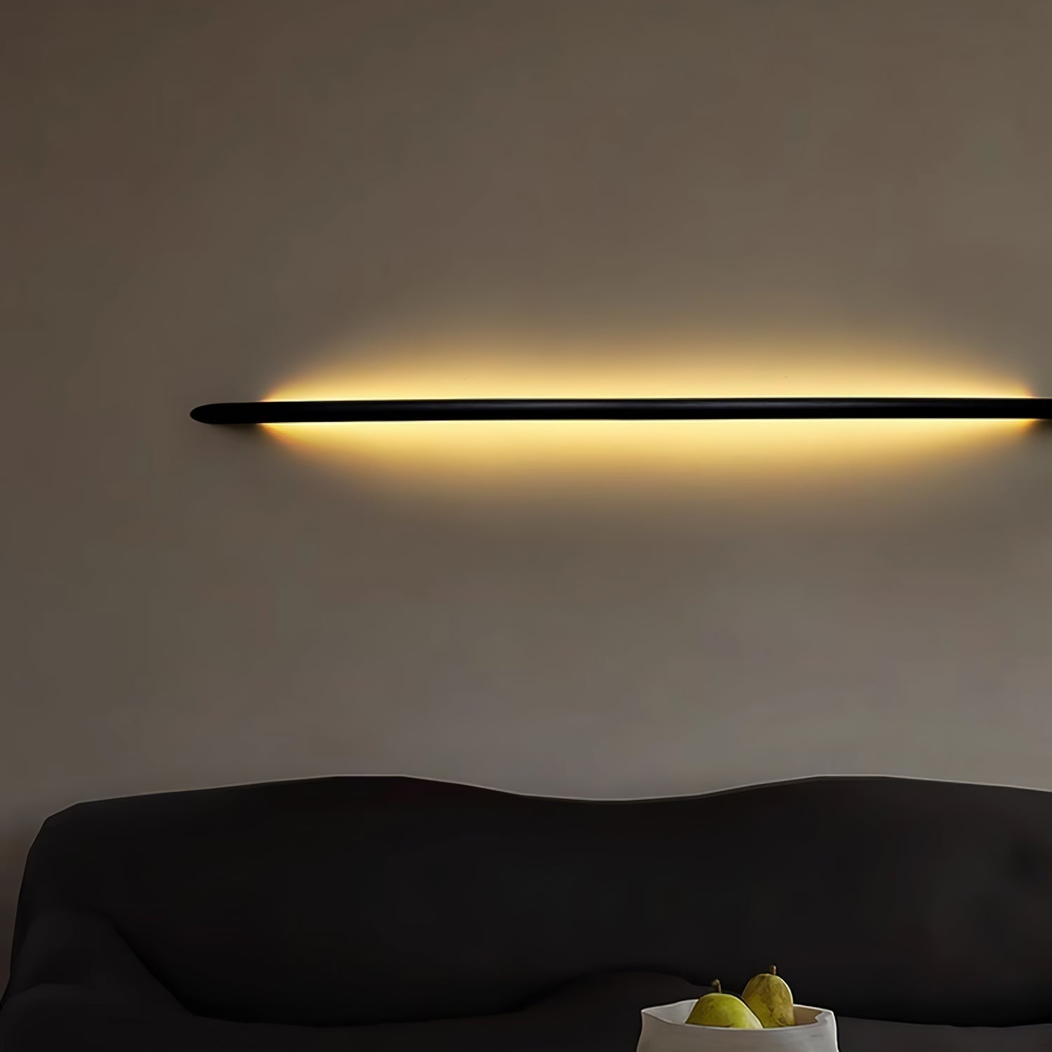 Lonema Gebogen Houten Wandlamp