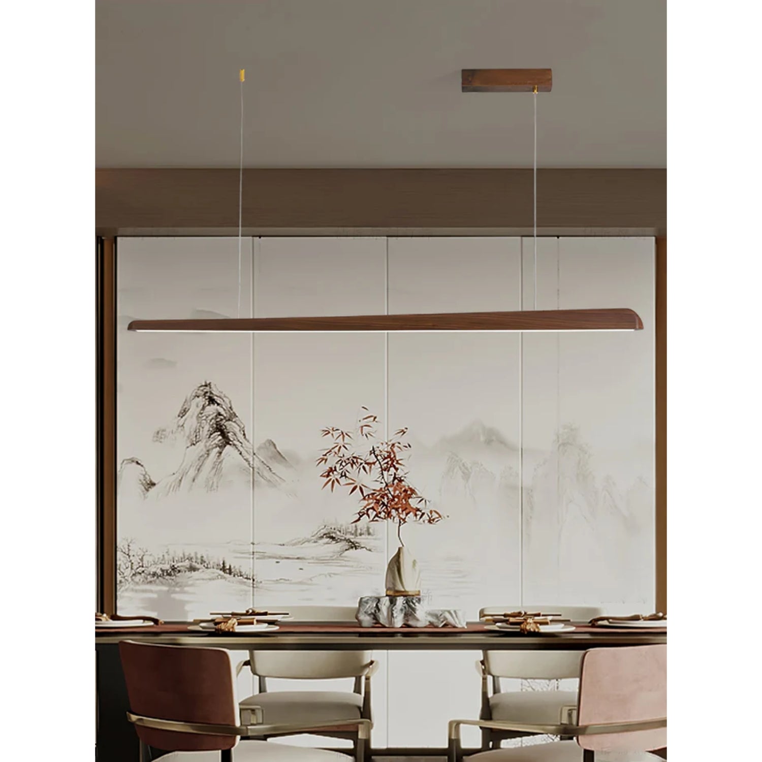 Trepaze Japandi Stijl Hanglamp