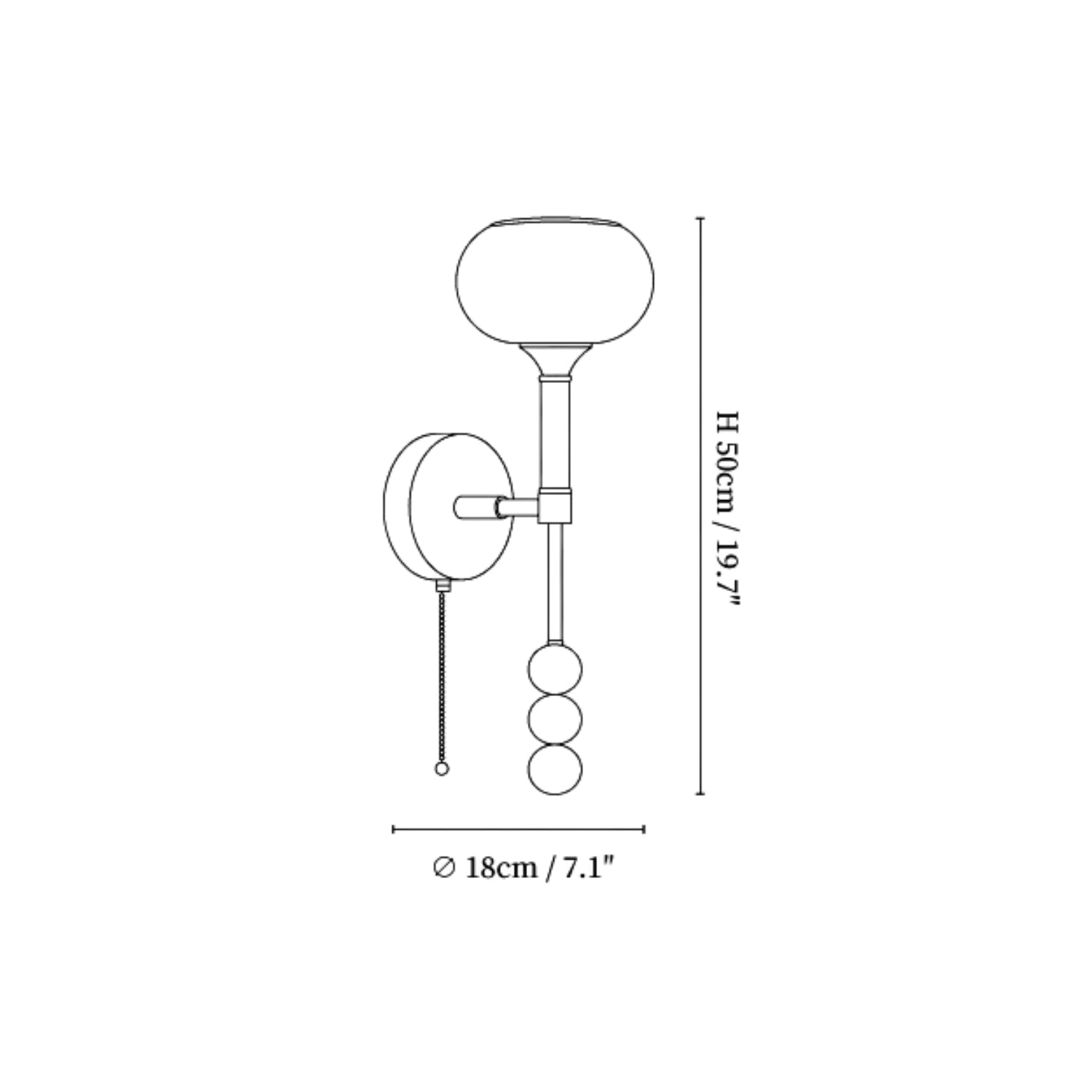 Romea Wandlamp