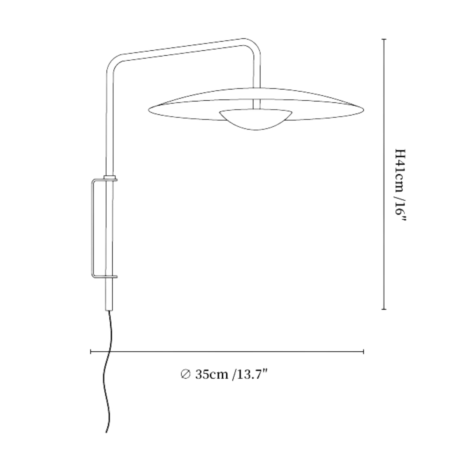 Gezone Swing Wandlamp