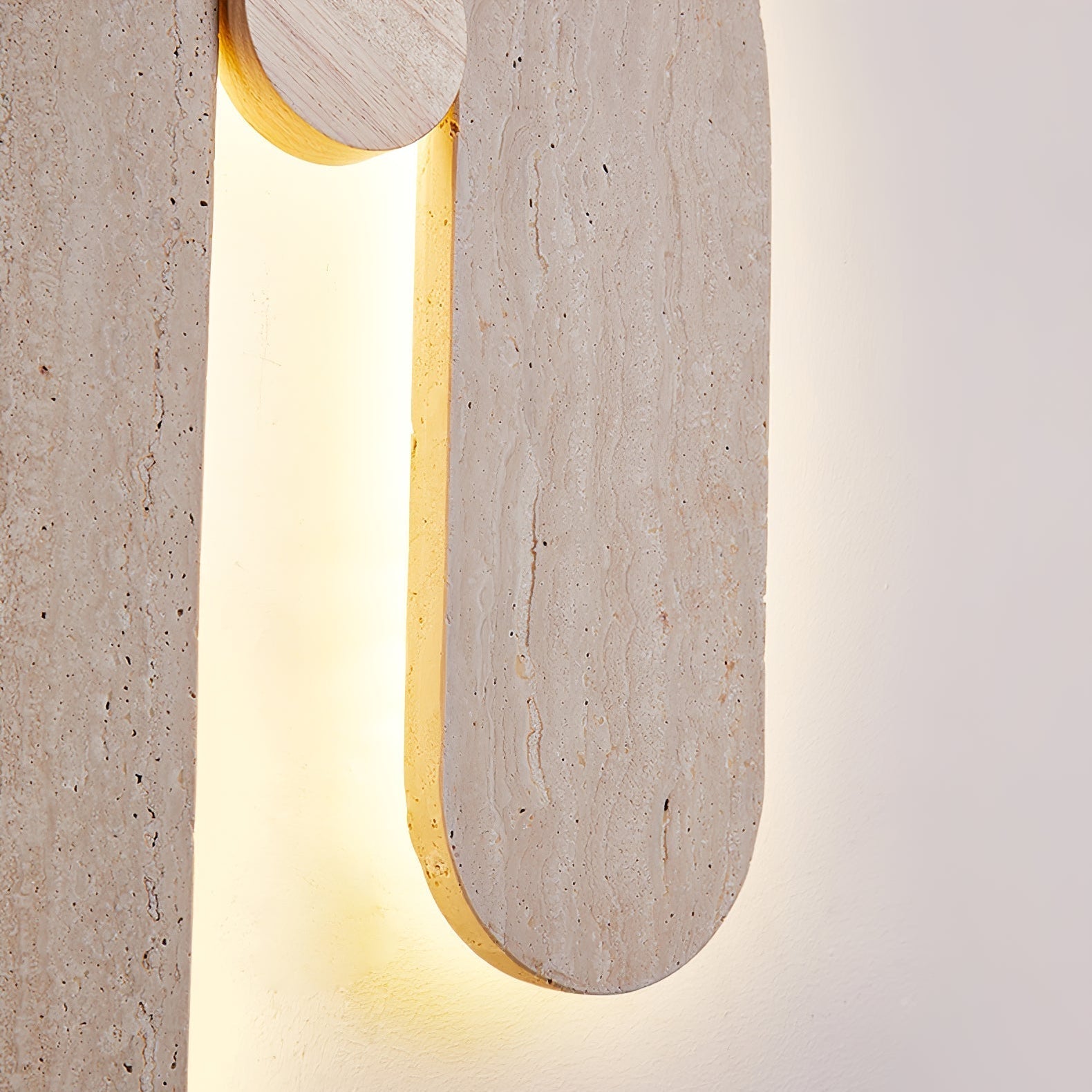 Voa U Vorm Natuursteen Wandlamp