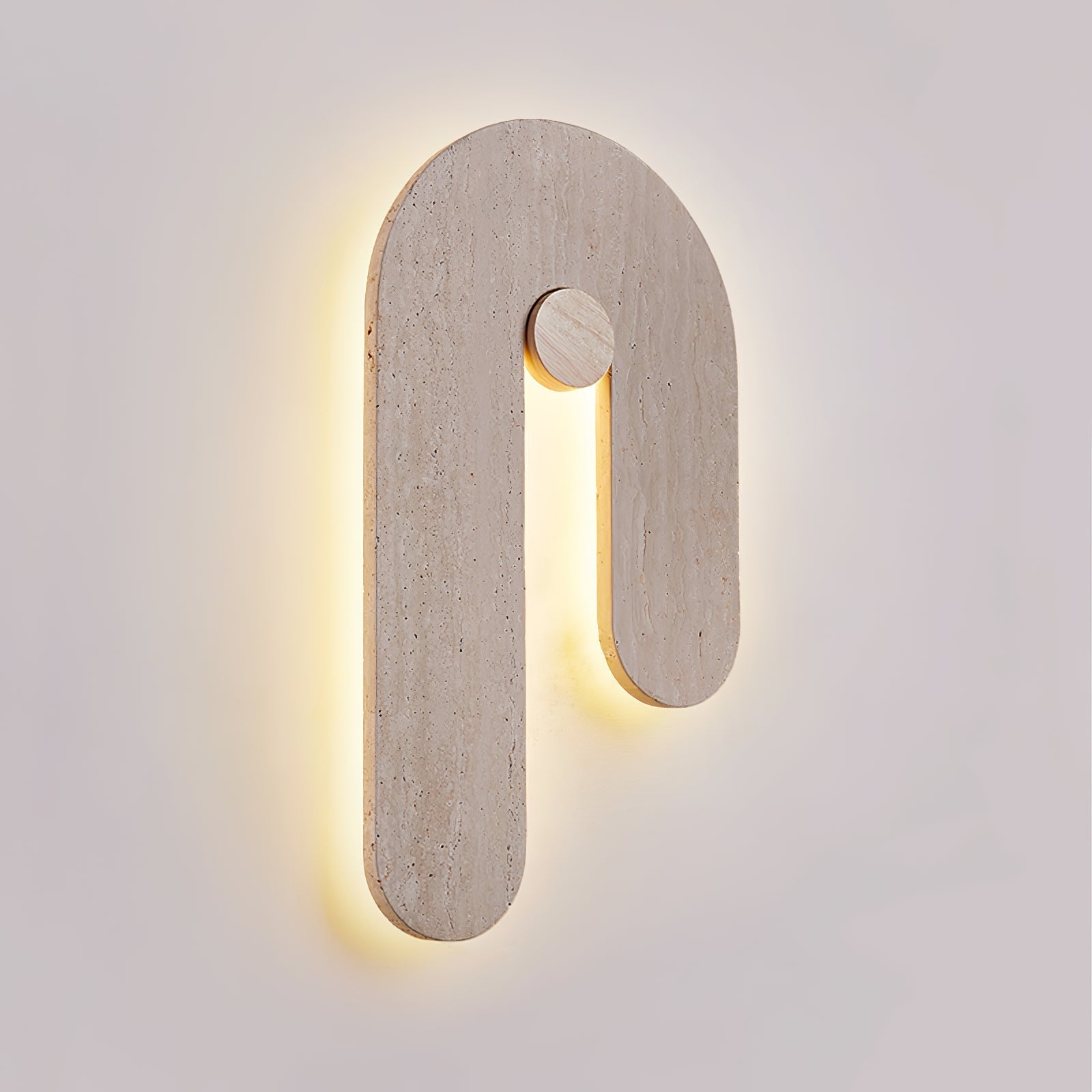 Voa U Vorm Natuursteen Wandlamp