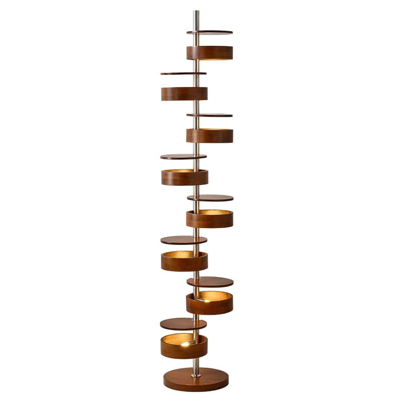 Qenisca Houten Vloerlamp