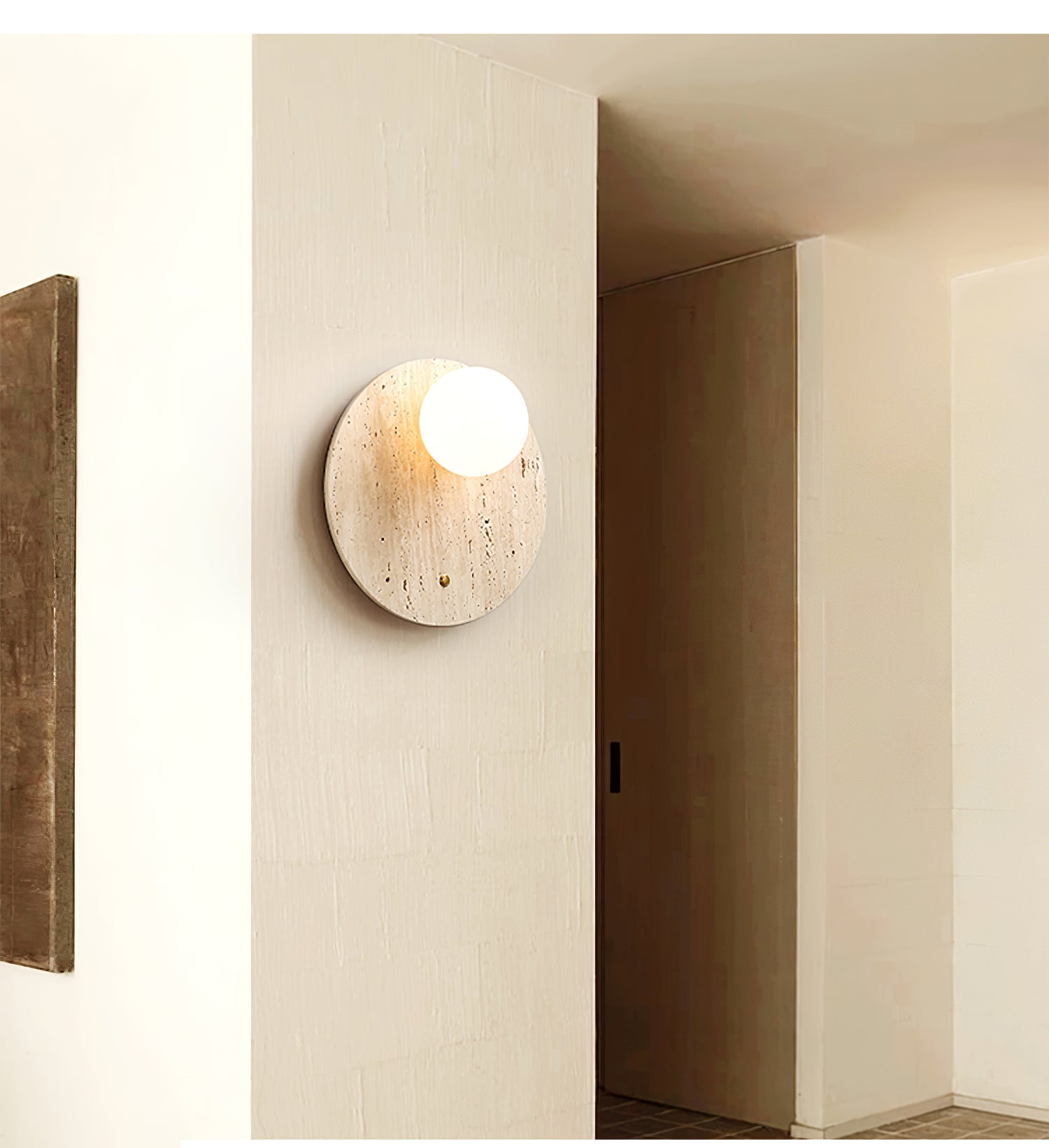 Loteva Natuursteen Wandlamp