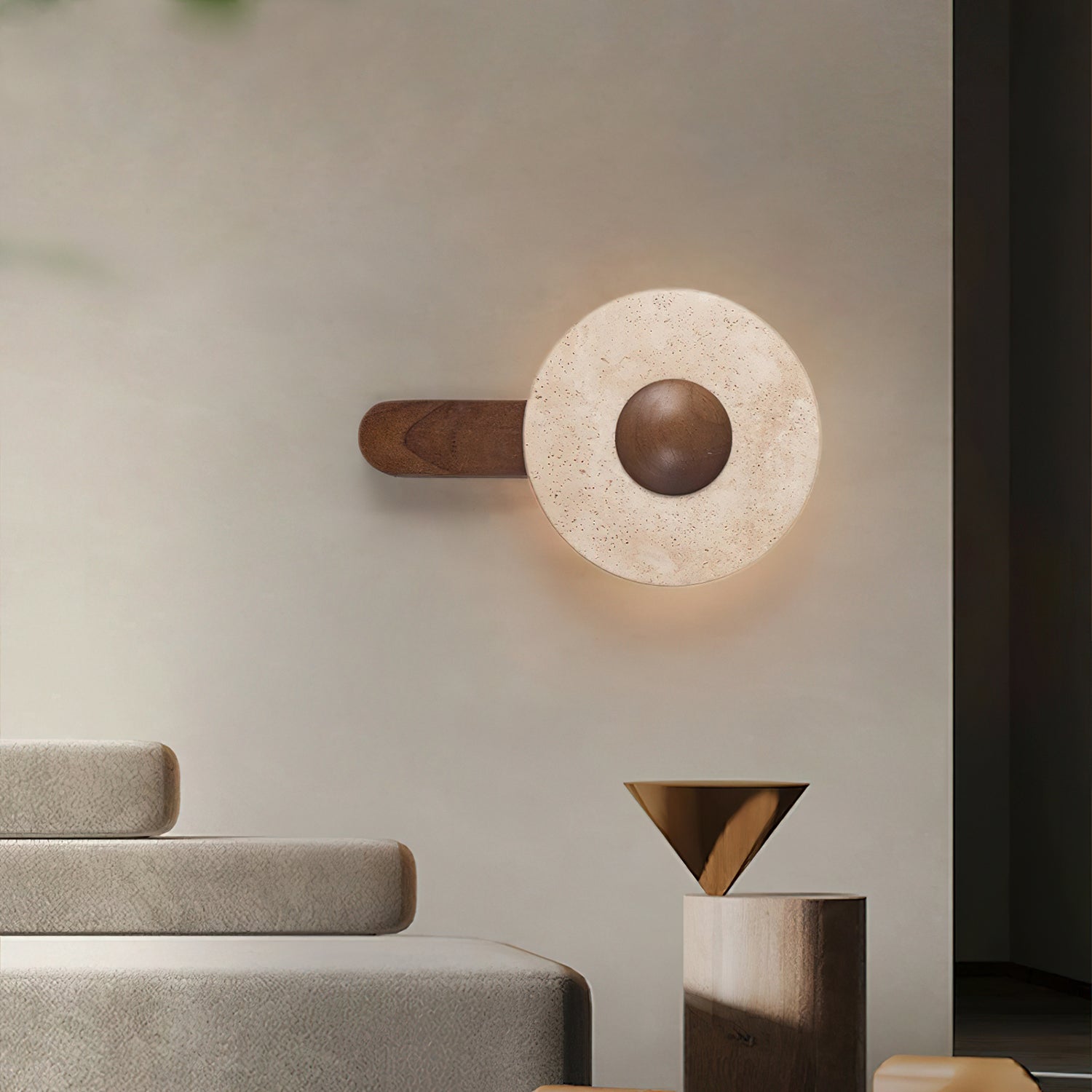 Jome Travertijnen Wandlamp