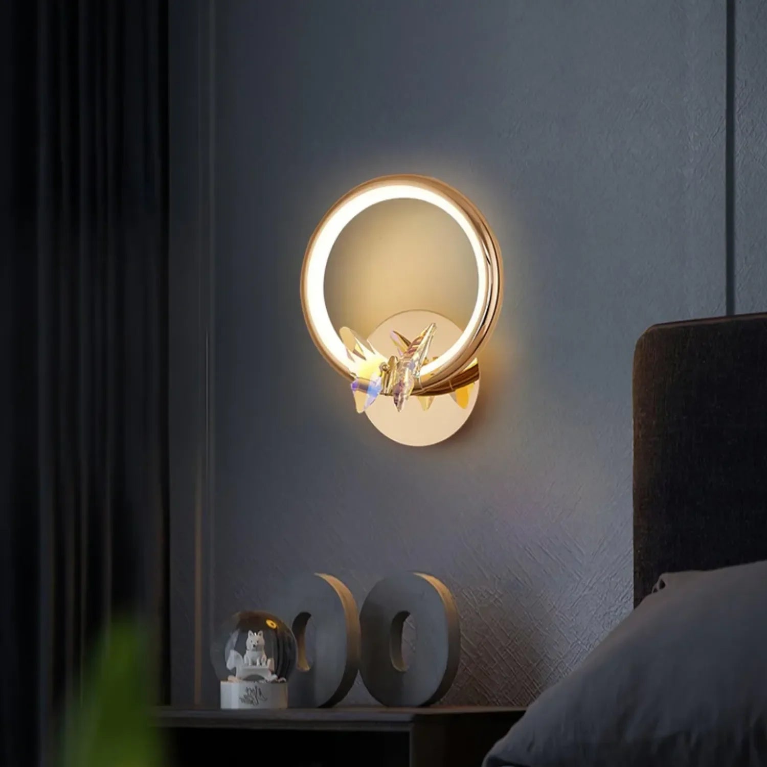 Ringvlinder Wandlamp