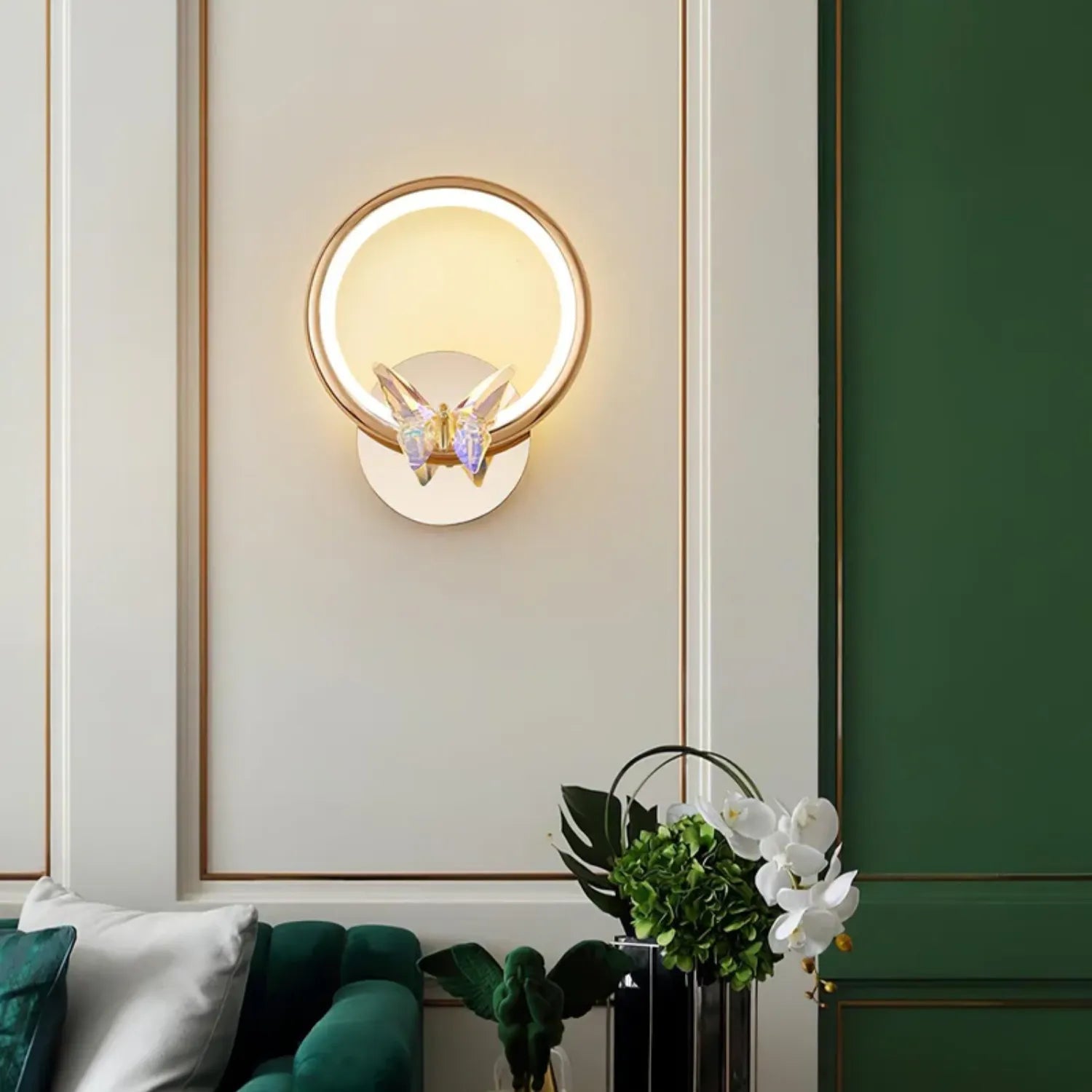 Ringvlinder Wandlamp