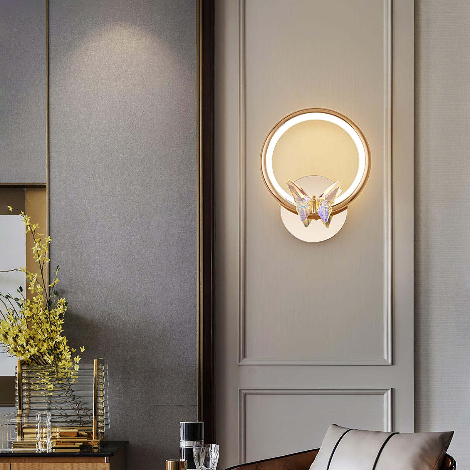 Ringvlinder Wandlamp