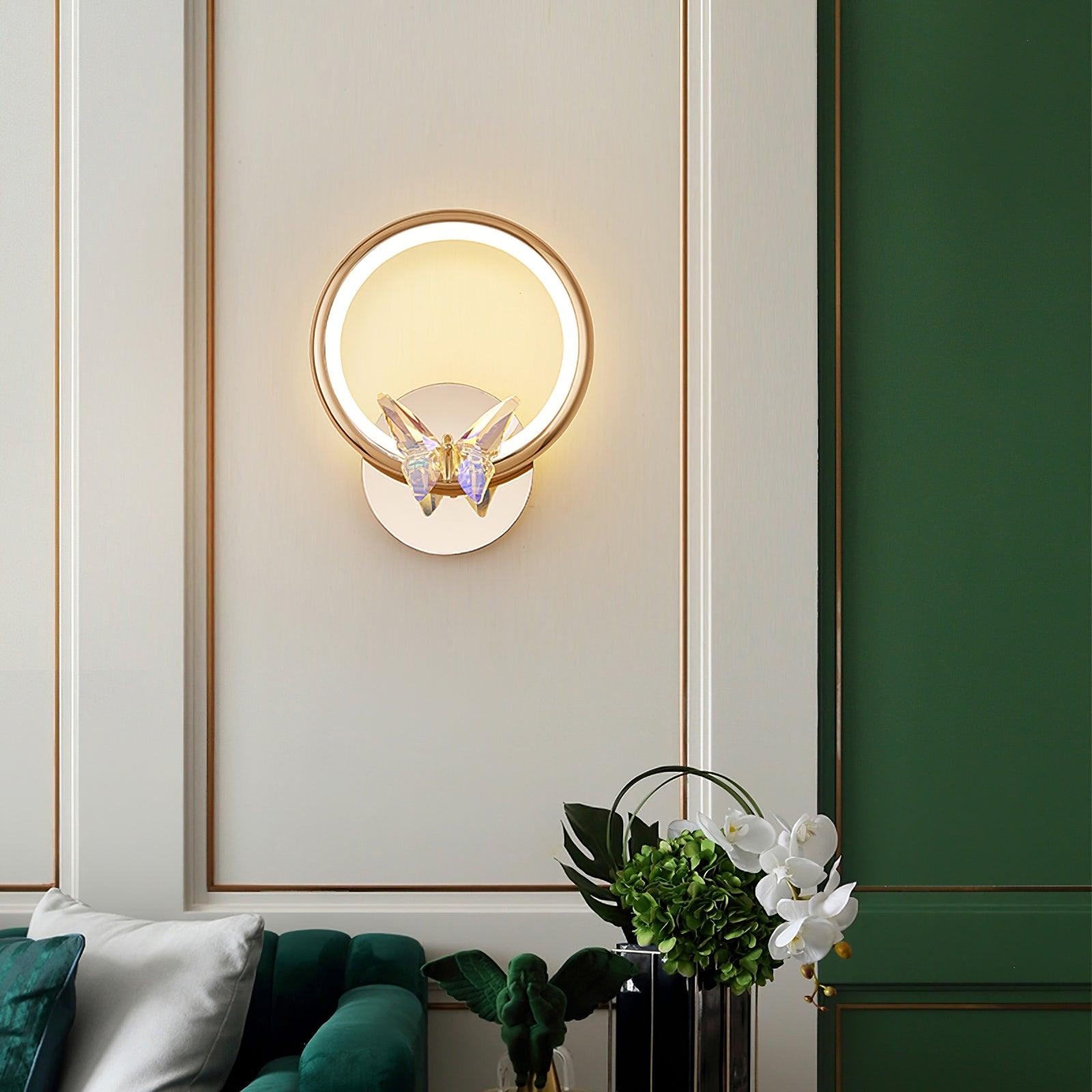 Ringvlinder Wandlamp