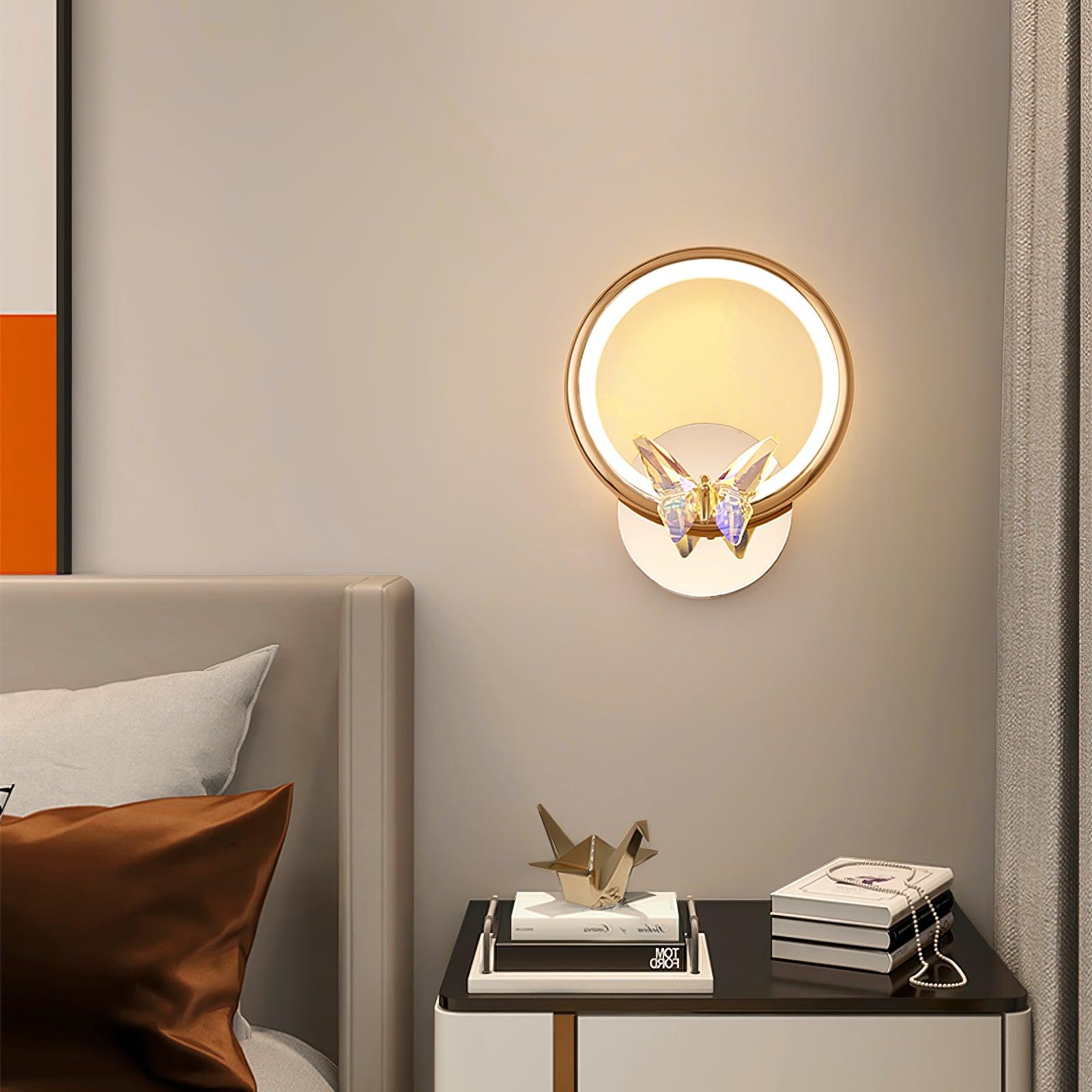 Ringvlinder Wandlamp