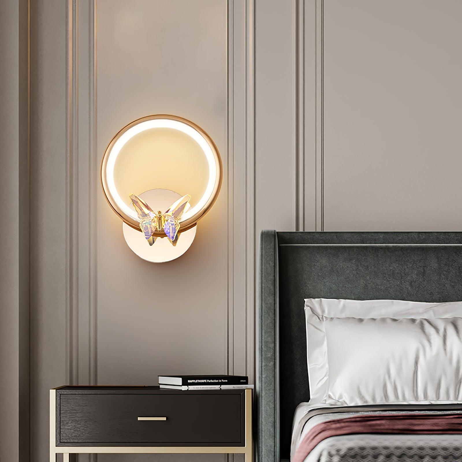 Ringvlinder Wandlamp