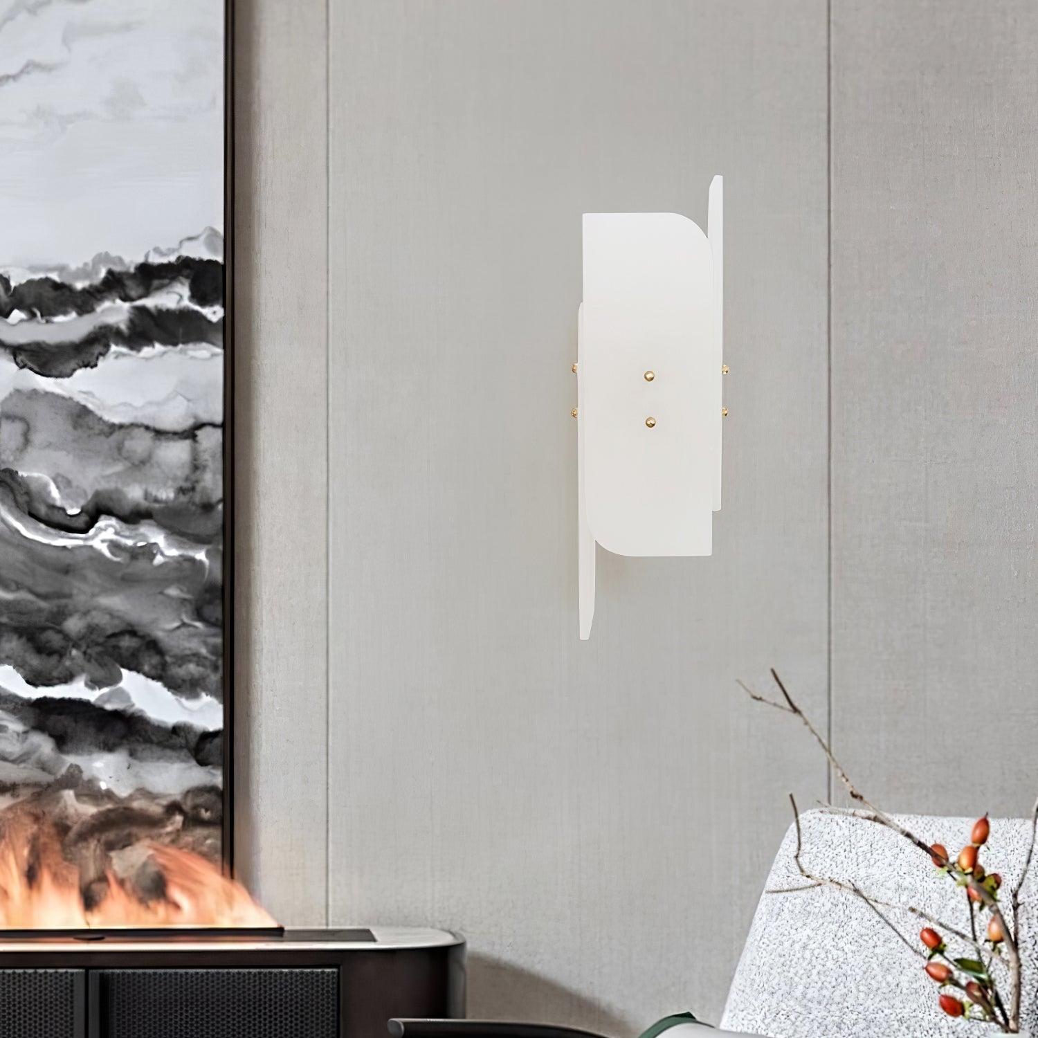 Duolith Albasten Wandlamp