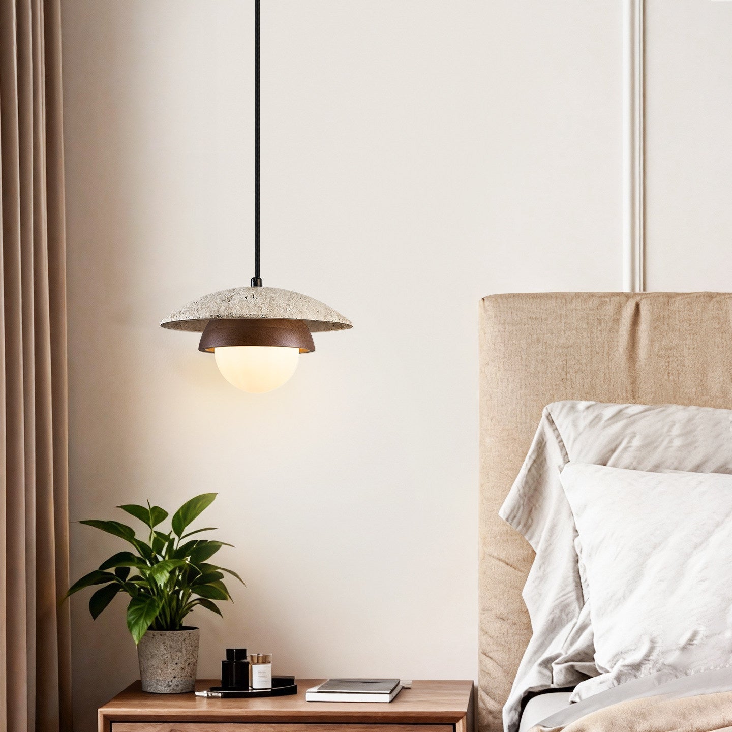 Myzo Gelaagde Travertijnen Hanglamp