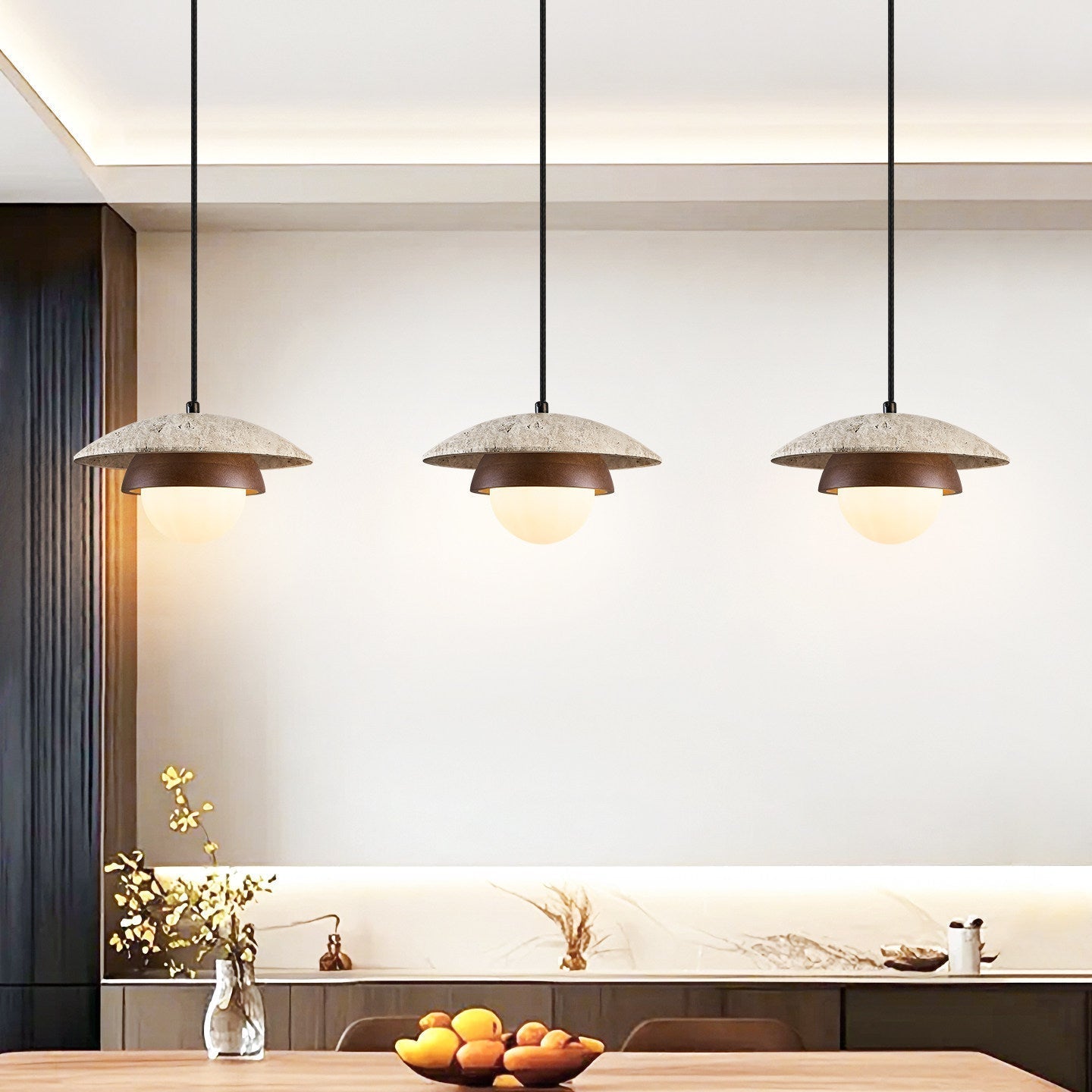 Myzo Gelaagde Travertijnen Hanglamp