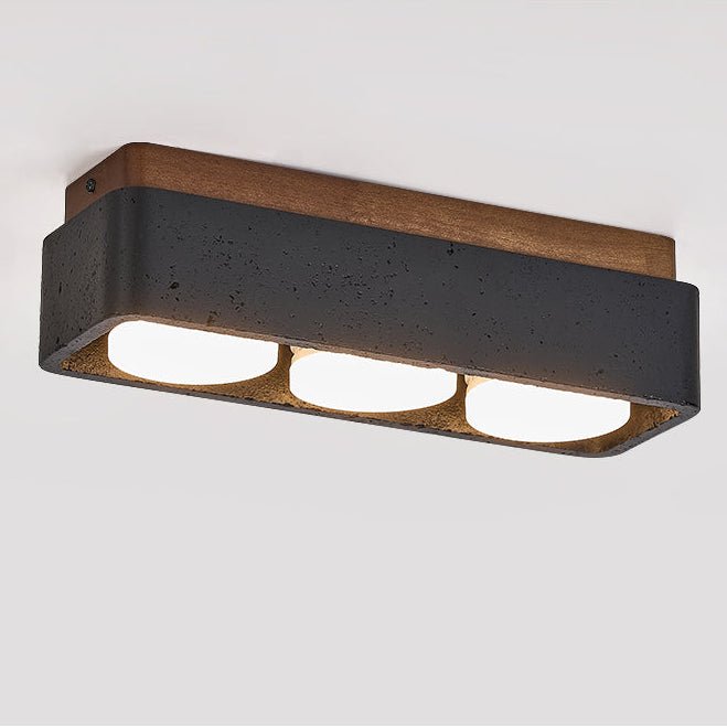 Kole Vierkante Travertijnen Plafondlamp