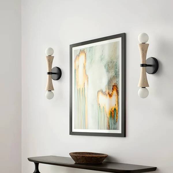 Obelize Duo Natuursteen Wandlamp