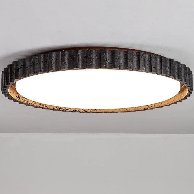 Obelso Travertijnen Planfondlamp