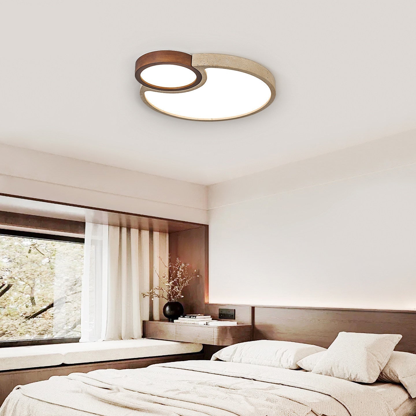 Torev Travertijnen Plafondlamp
