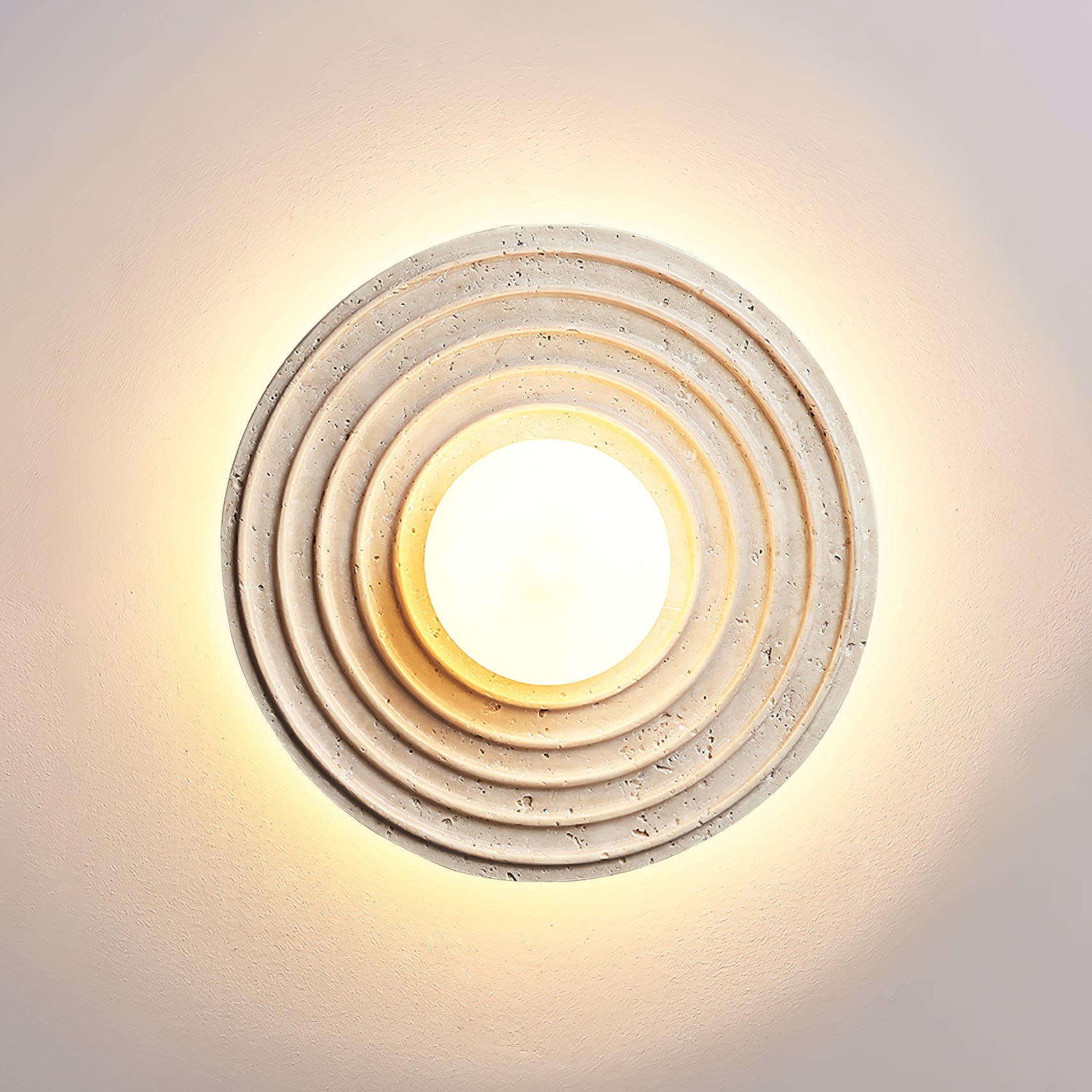 Ribensy Travertijnen Wandlamp