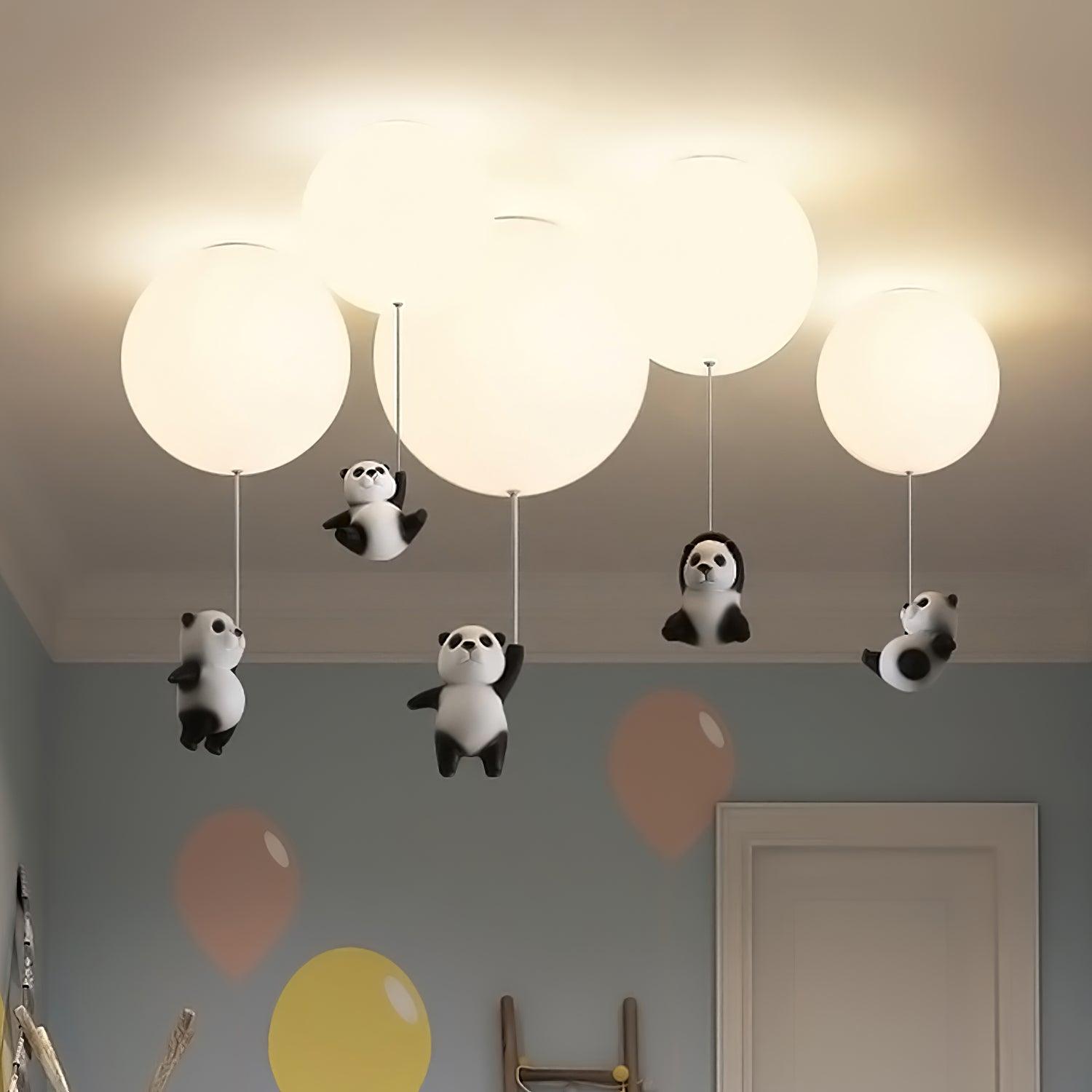 Hangende Panda Beren Plafondlamp