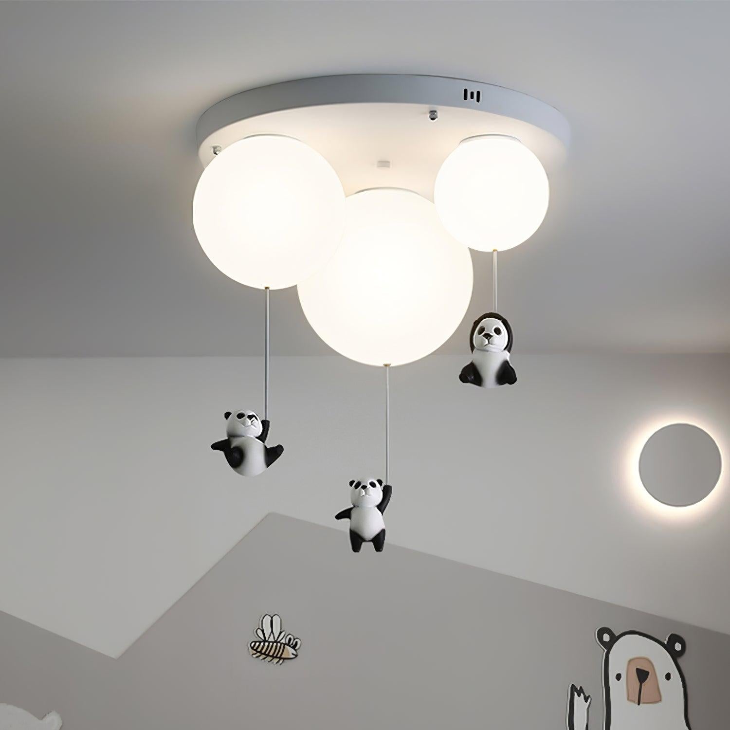 Hangende Panda Beren Plafondlamp