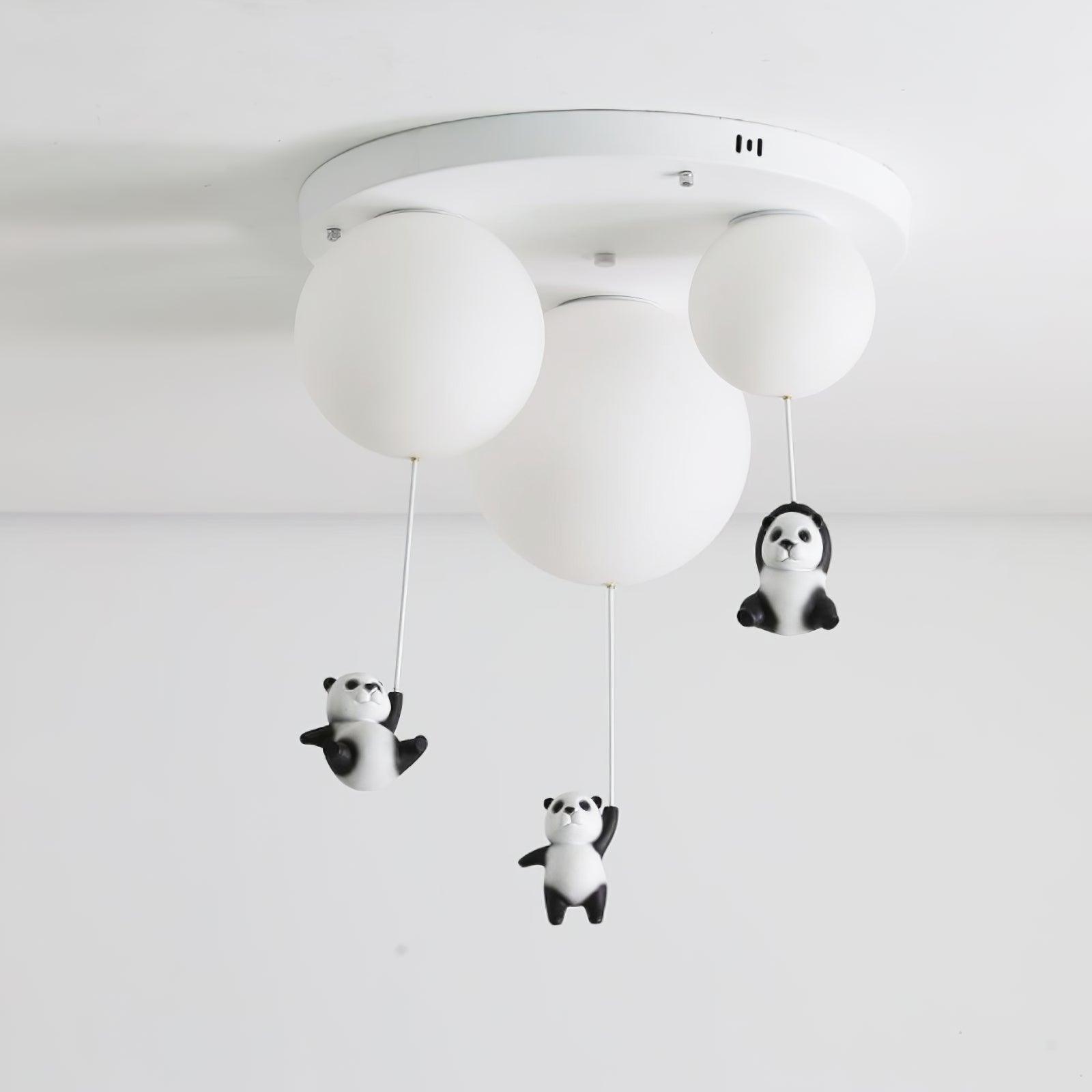 Hangende Panda Beren Plafondlamp