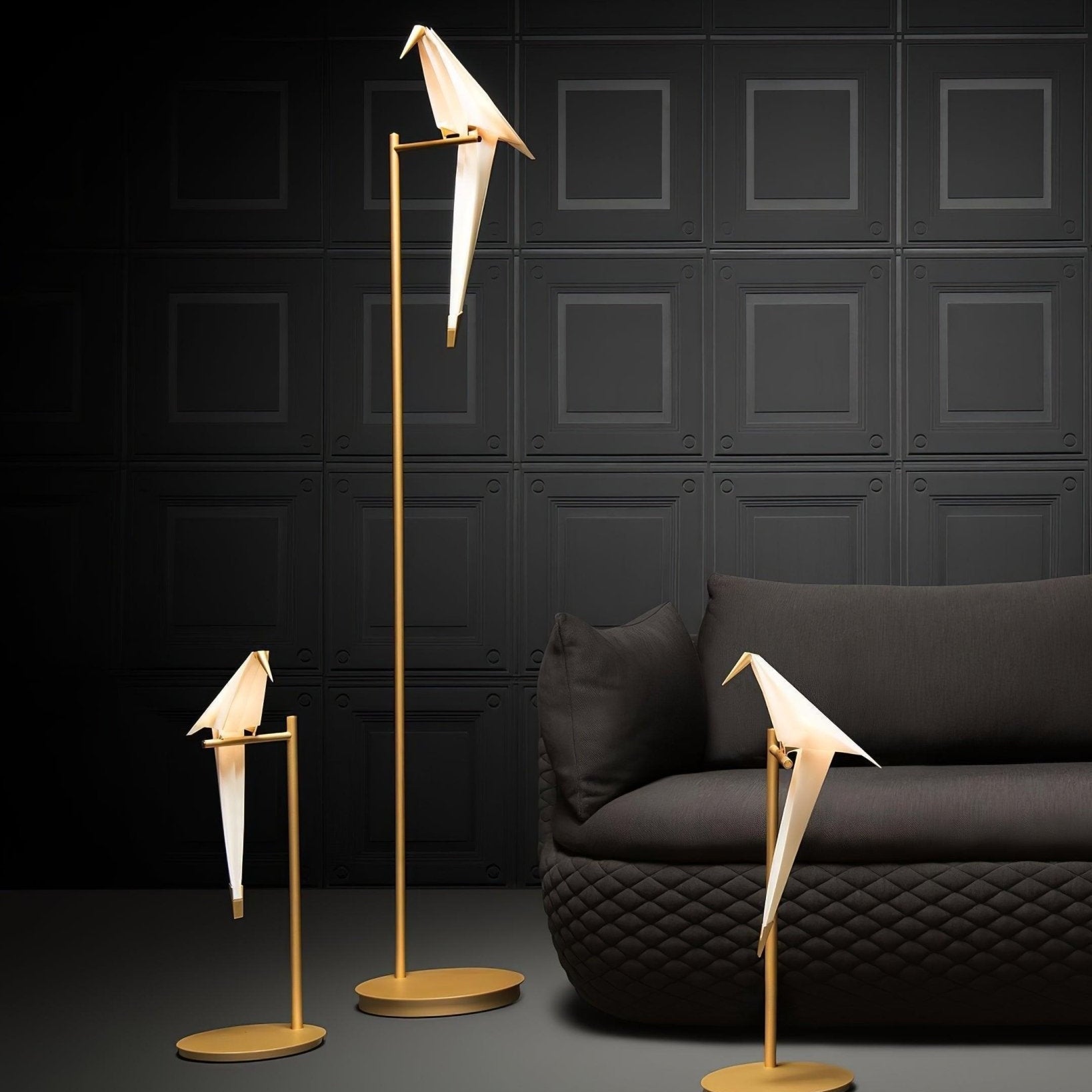 Feo Papieren Kraanvogel Vloerlamp